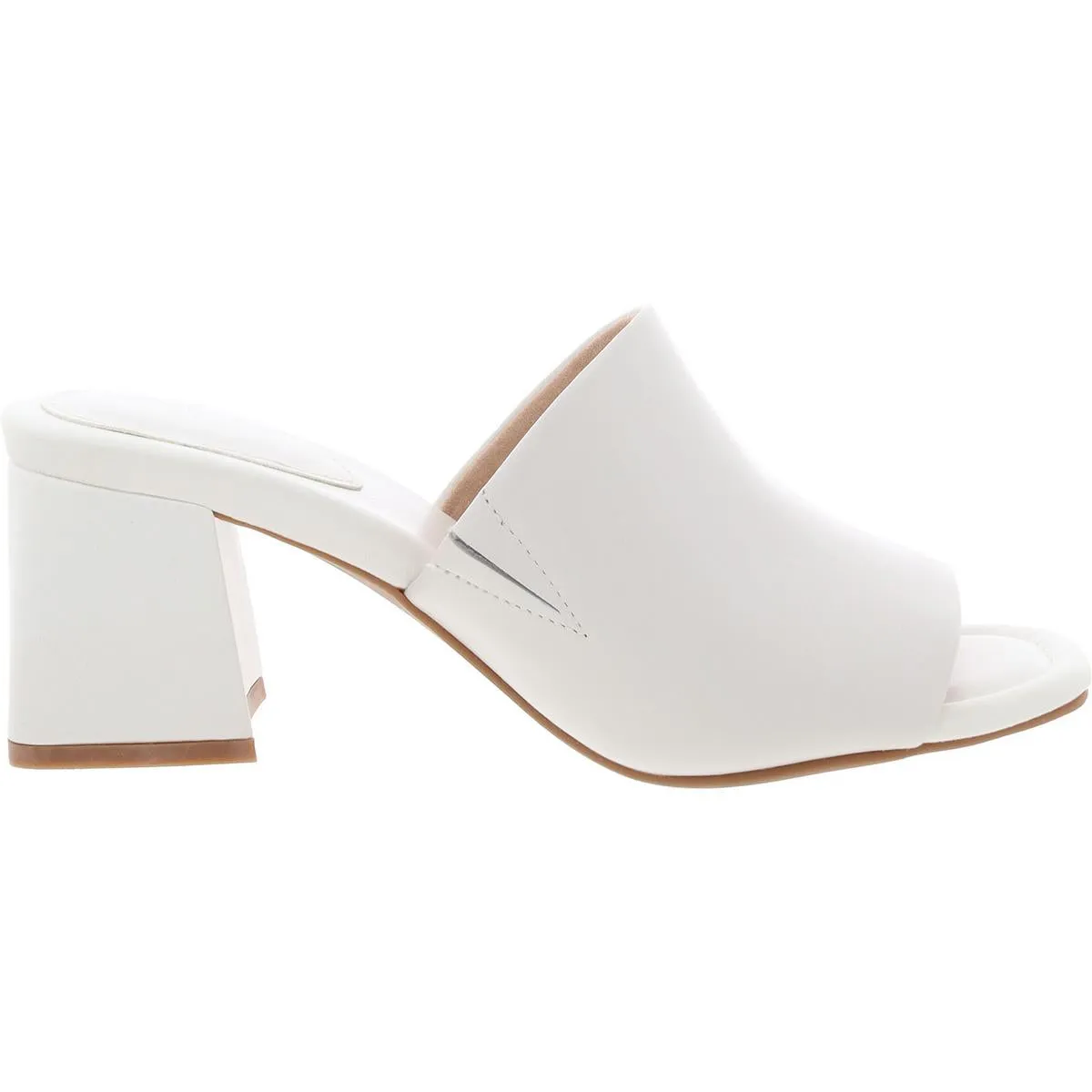 Farrah Slide Womens Padded Insole Leather Slide Sandals
