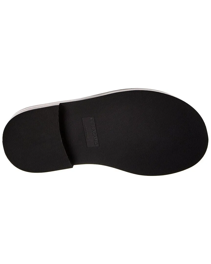 Ferragamo Canvas & Leather Slide