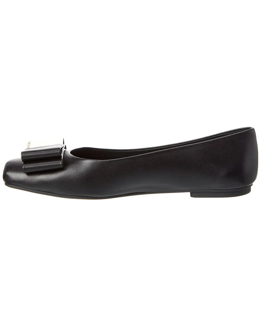 Ferragamo Lina Leather Ballet Flat