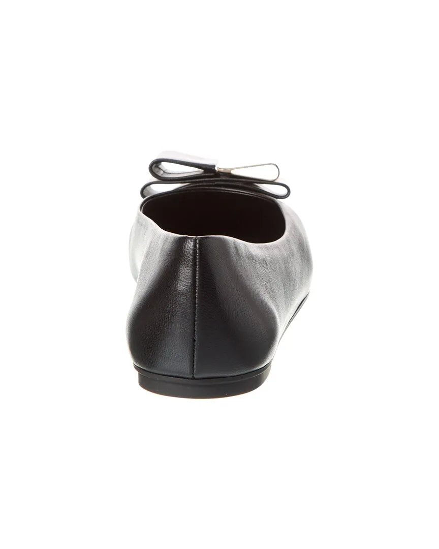 Ferragamo Lina Leather Ballet Flat