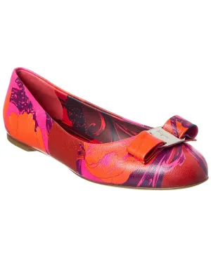 Ferragamo Varina Leather Flat