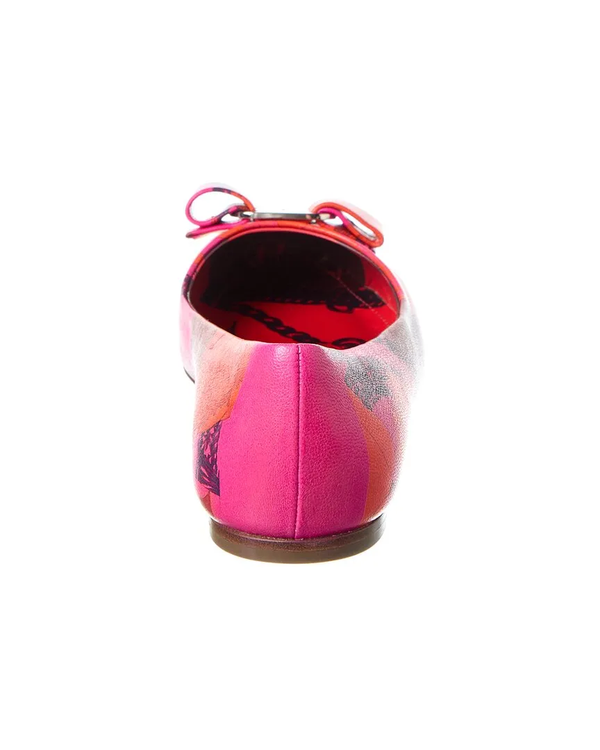 Ferragamo Varina Leather Flat