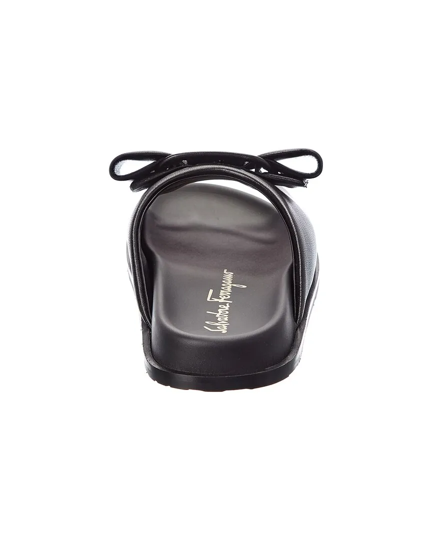 Ferragamo Viva Bow Leather Slide