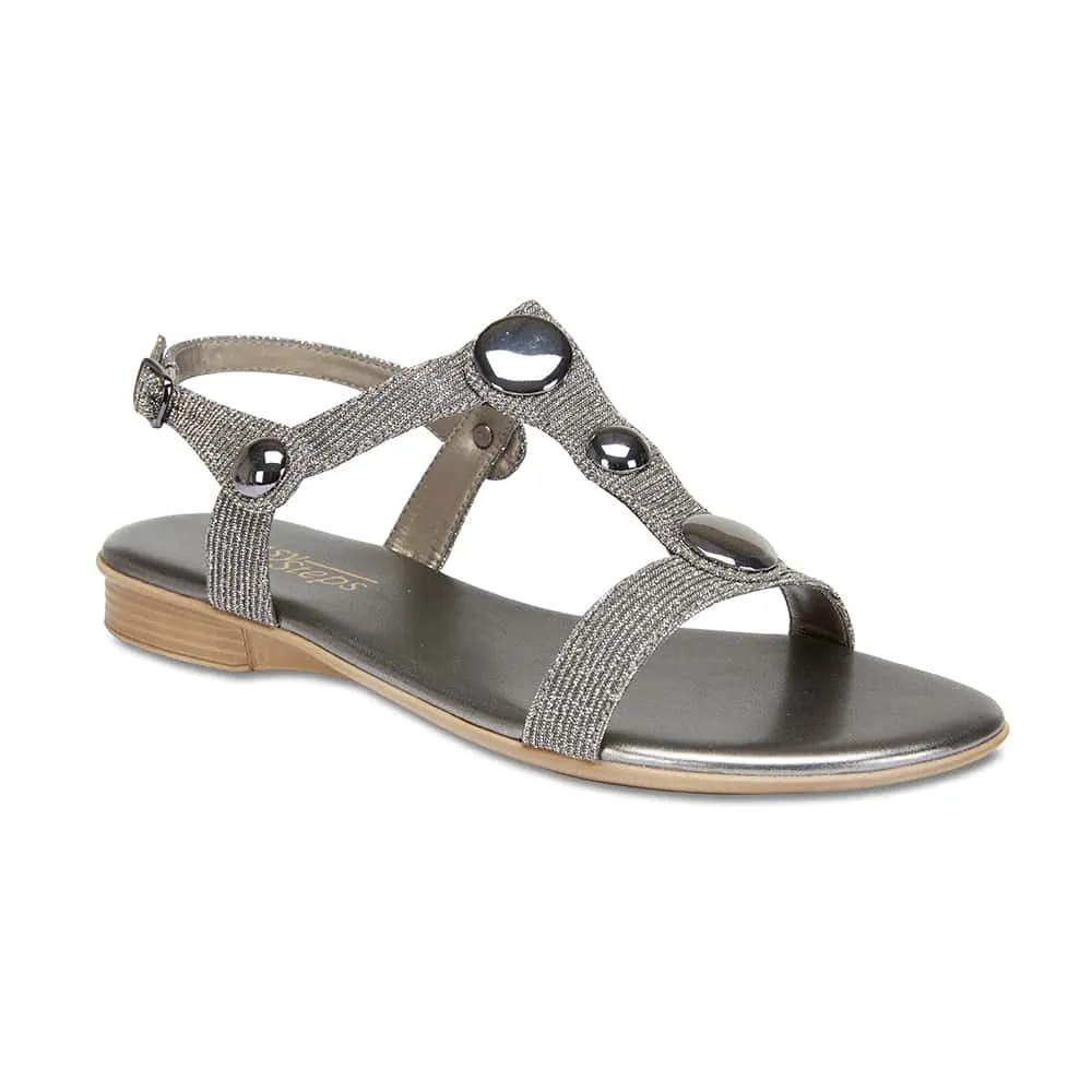 Fiasco Sandal in Pewter Fabric