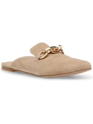 Finish Womens Suede Embellished Mules