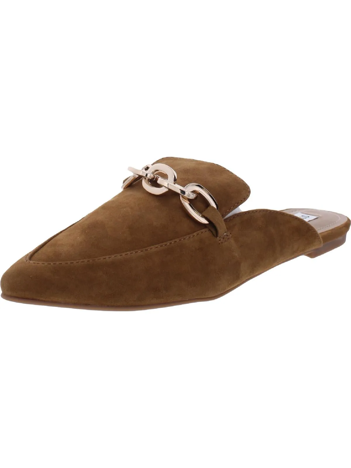 Finish Womens Suede Embellished Mules