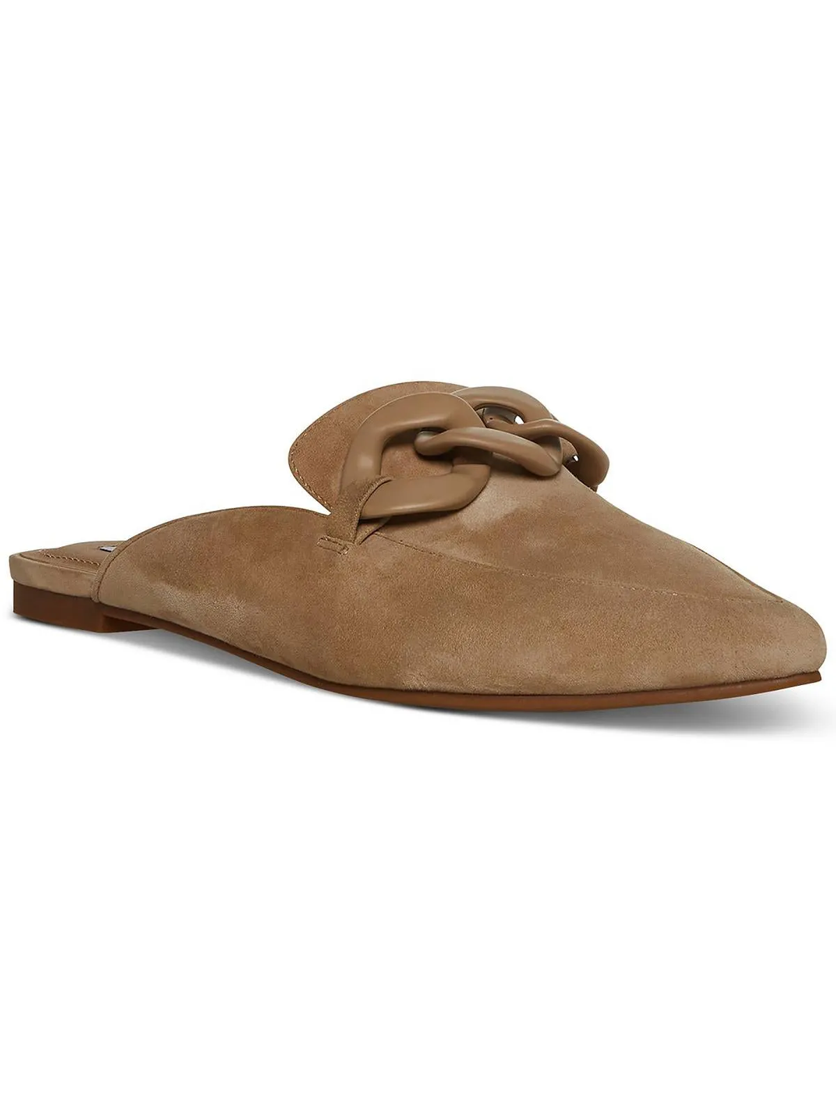 Finish Womens Suede Embellished Mules