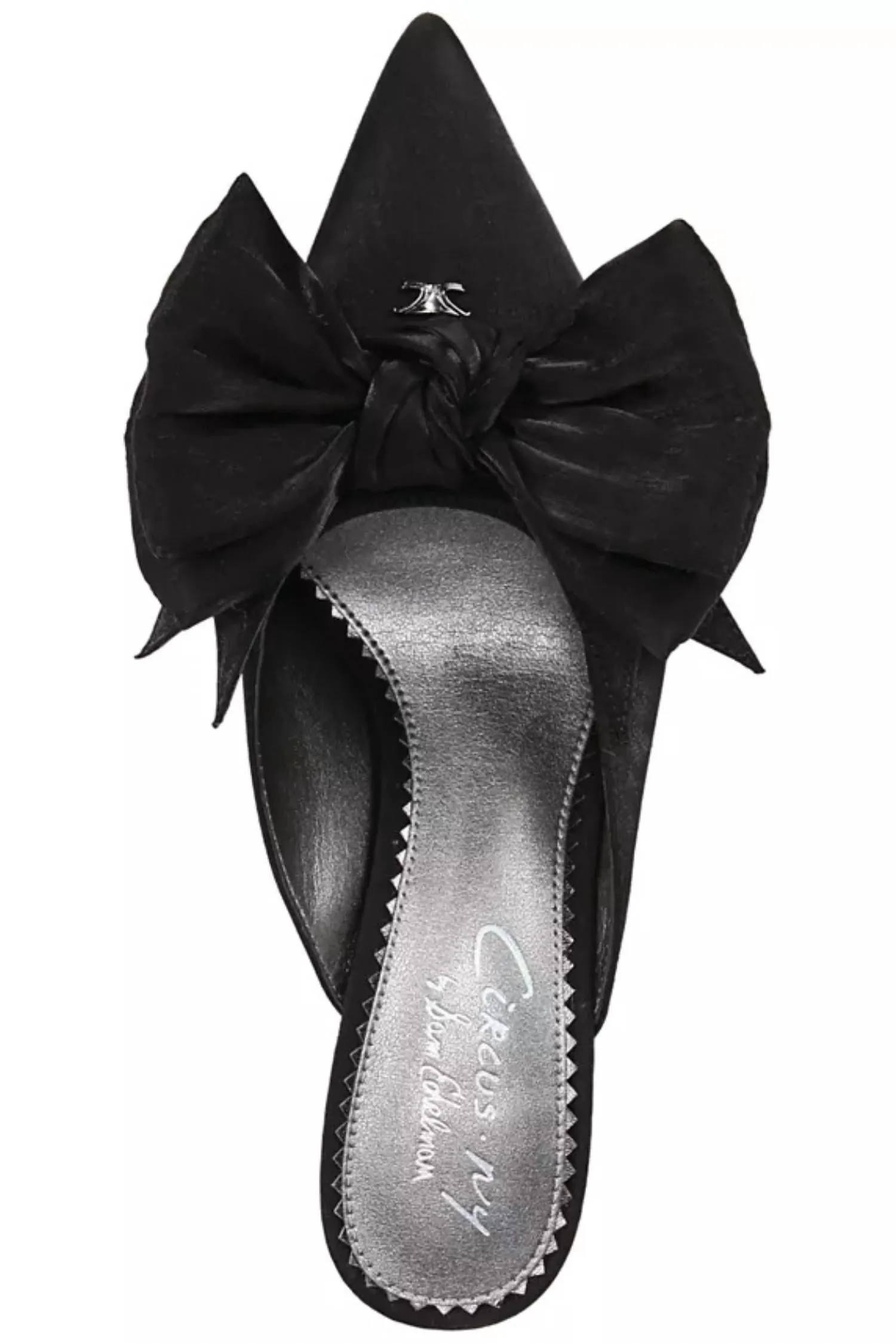 Fiona Bow Mule In Black