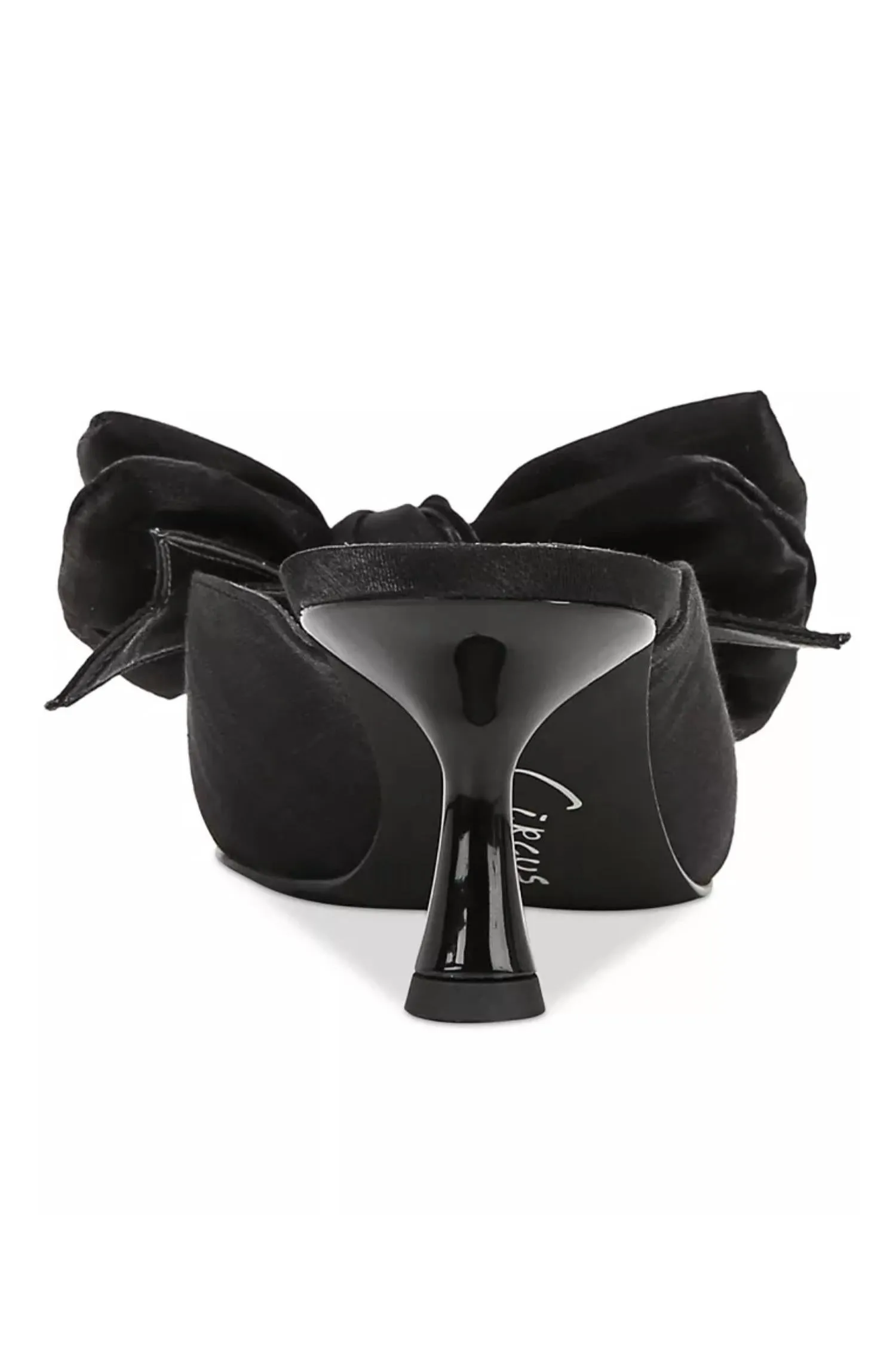 Fiona Bow Mule In Black