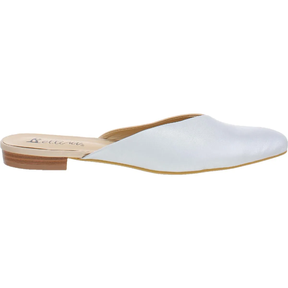 Flex Womens Faux Leather Almond Toe Mules