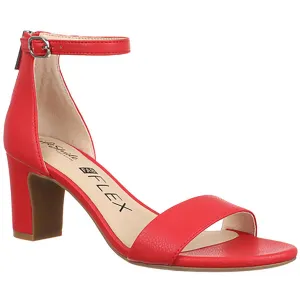 Florence Womens Pebbled Faux Leather Ankle Strap