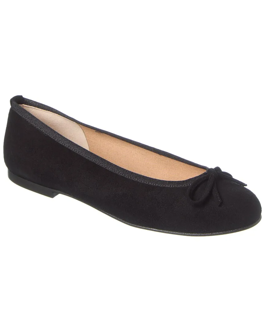 French Sole Emerald Suede Flat