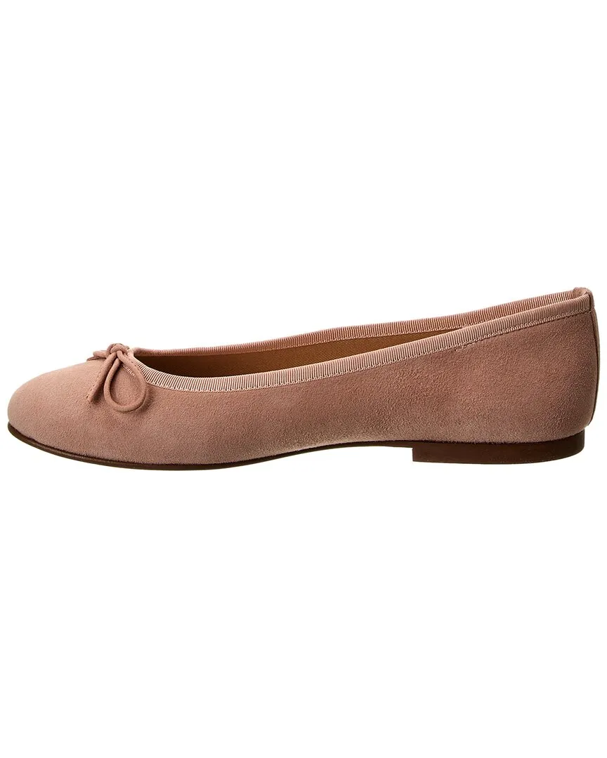 French Sole Emerald Suede Flat