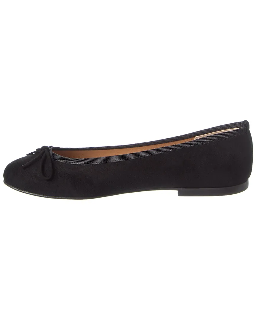French Sole Emerald Suede Flat