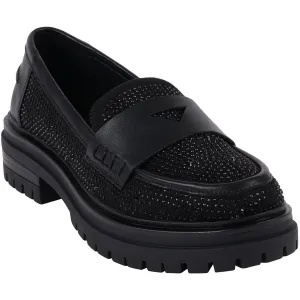 GALEN Womens Rhinestone Man Made Loafers