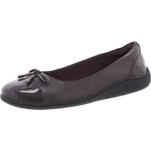Gerdine 3 Womens Patent Toe Cap Ballet Flats