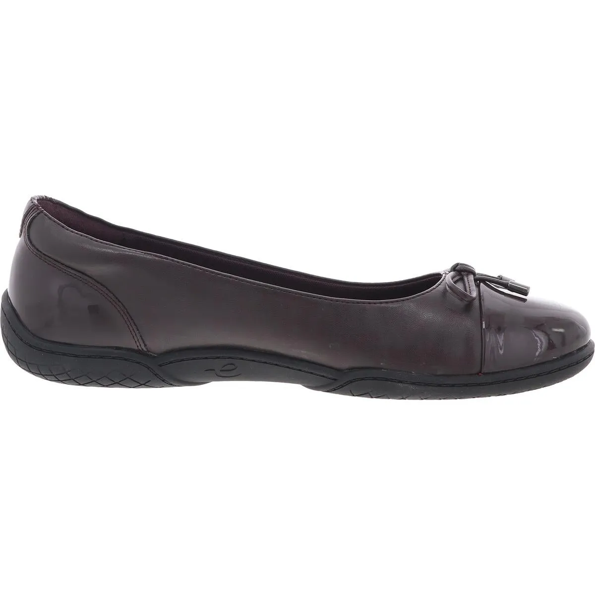 Gerdine 3 Womens Patent Toe Cap Ballet Flats