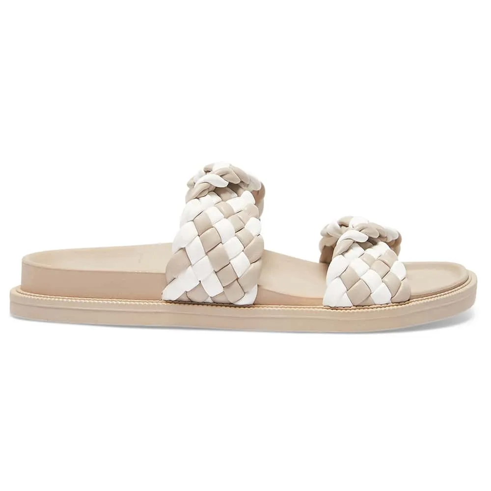 Ghost Slide in Nude And White Smooth