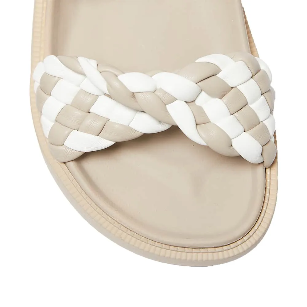 Ghost Slide in Nude And White Smooth