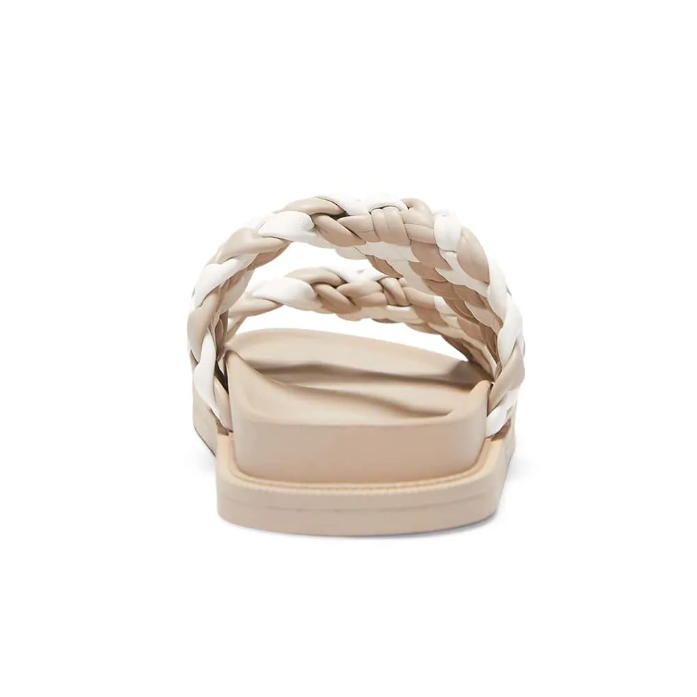 Ghost Slide in Nude And White Smooth
