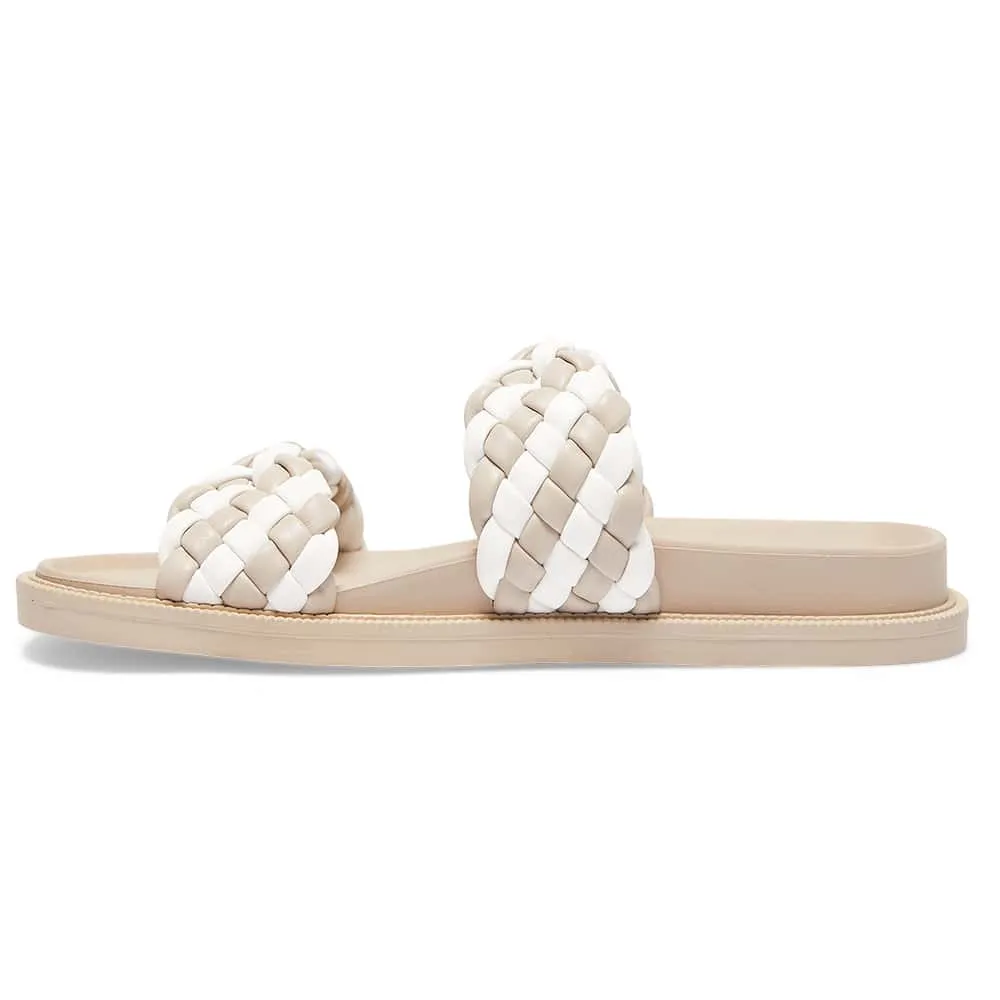 Ghost Slide in Nude And White Smooth