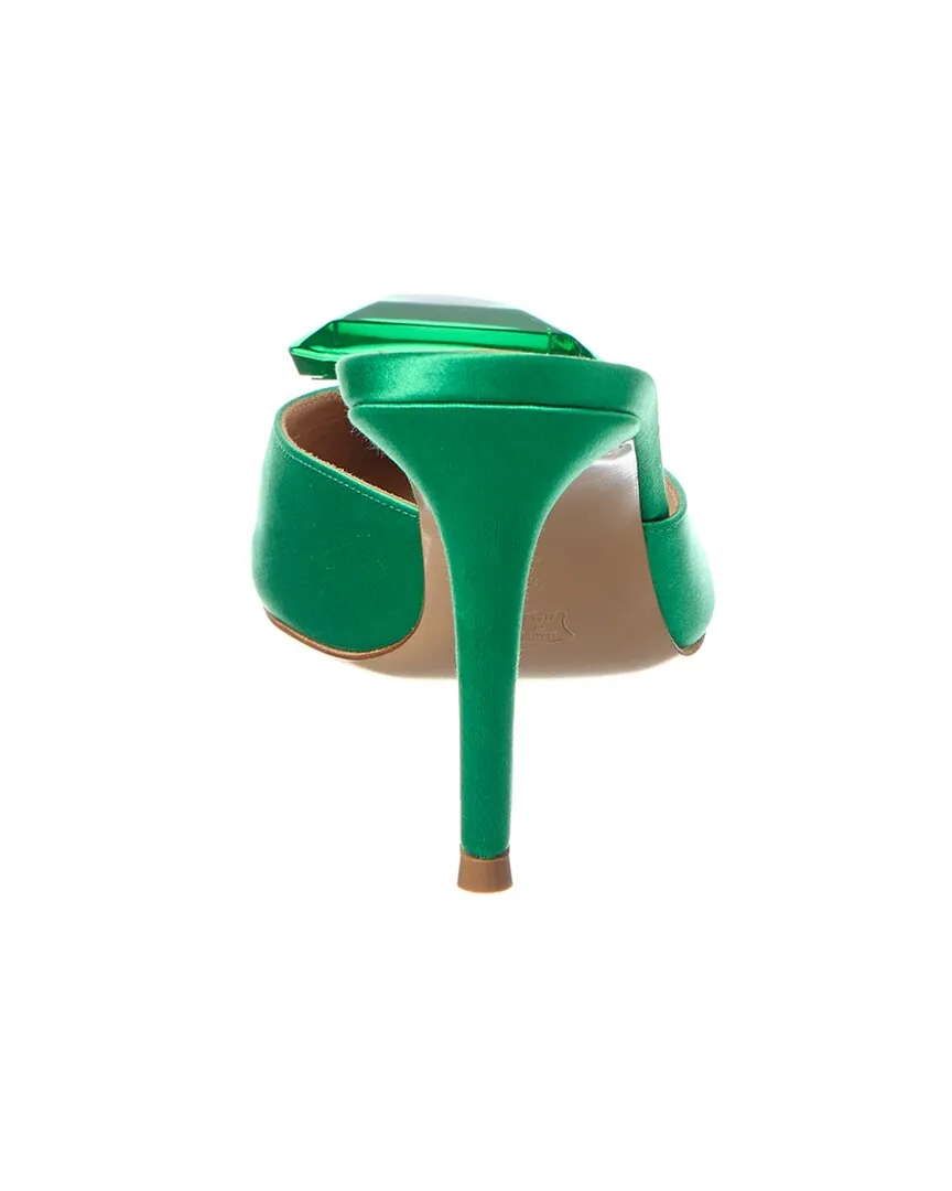 Gianvito Rossi Jaipur Satin & Leather Mule