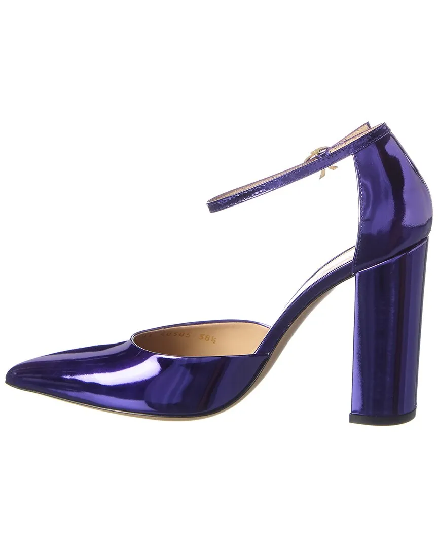 Gianvito Rossi Piper Anklet 100 Leather Pump