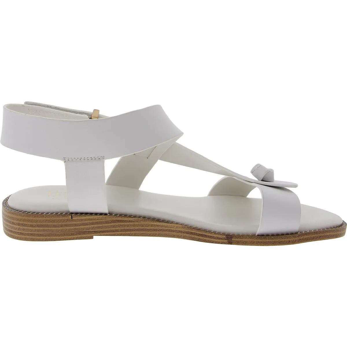 Glenni Womens Padded Insole Leather Thong Sandals