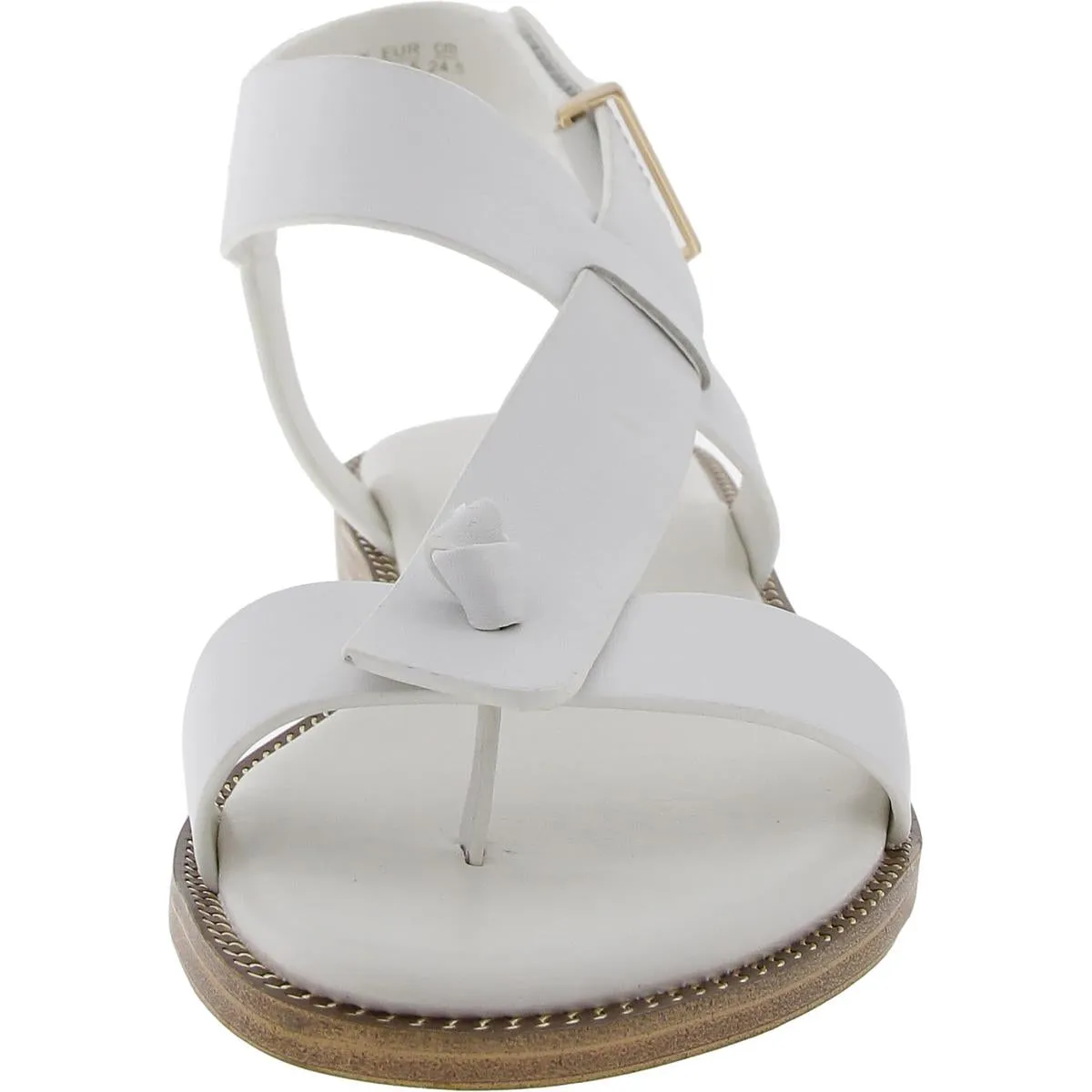 Glenni Womens Padded Insole Leather Thong Sandals