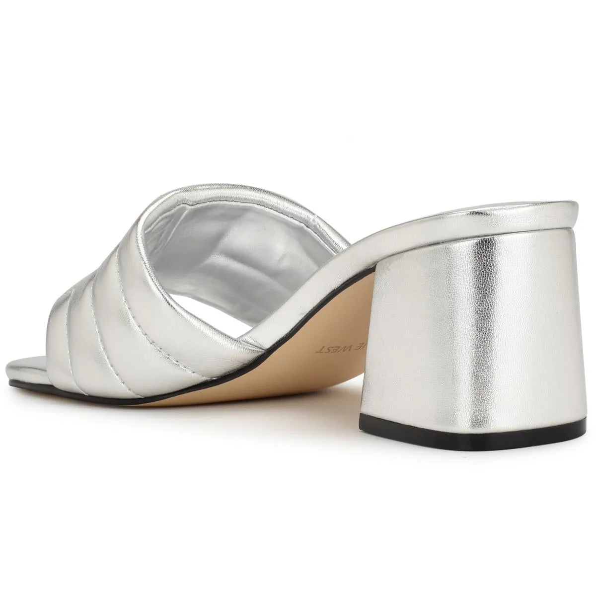 GLENRA3 Womens Block Heel Man Made Mule Sandals