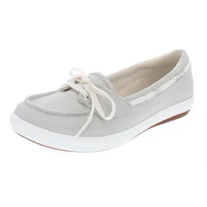 Glimmer Womens Canvas Slip On Boat Shoes