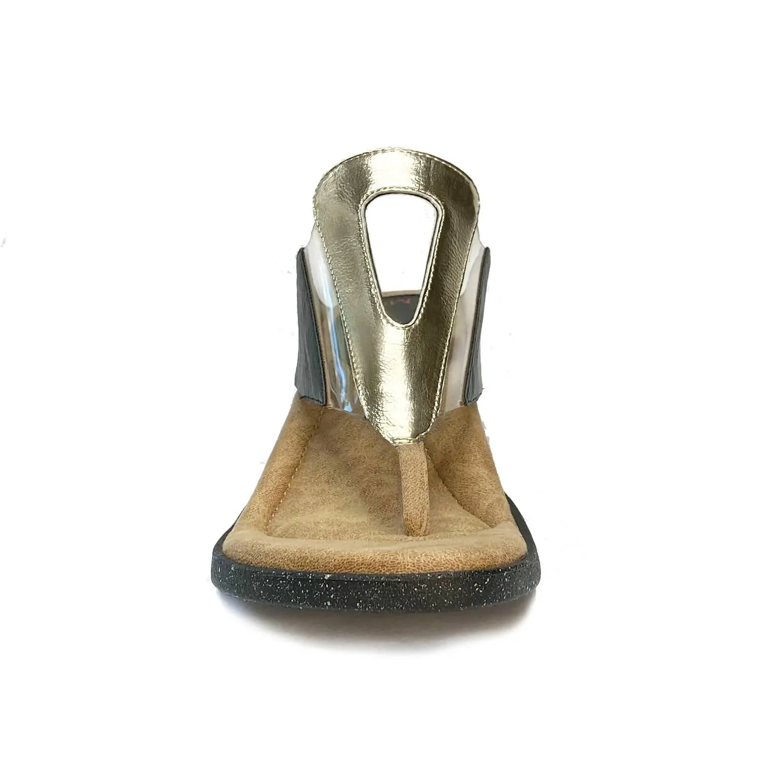Grazia Reversible Sandal In Tan/black