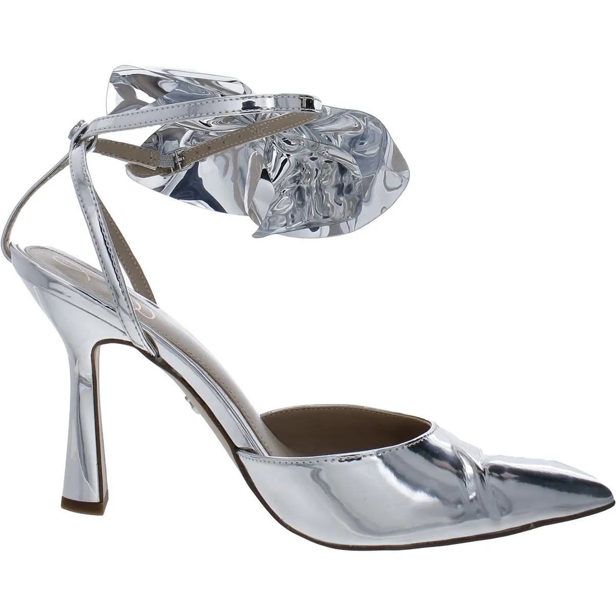 Halie 2 Womens Metallic Pointed Toe Pumps