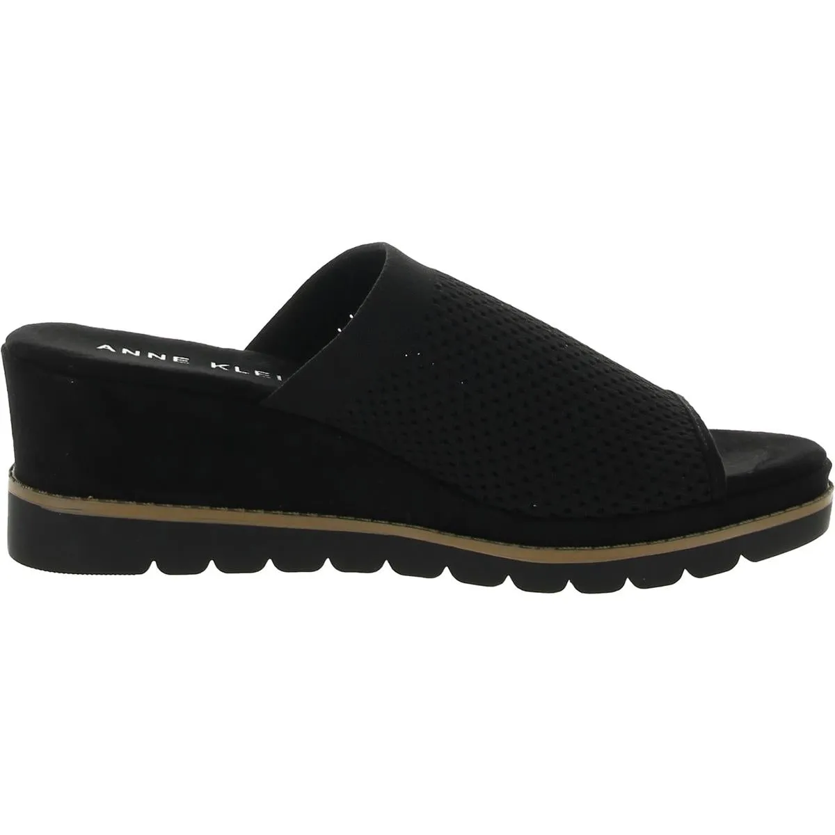 HANNAH Womens Slip On Open Toe Wedge Sandals