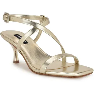 Hanni 3 Womens Metallic Manmade Kitten Heels