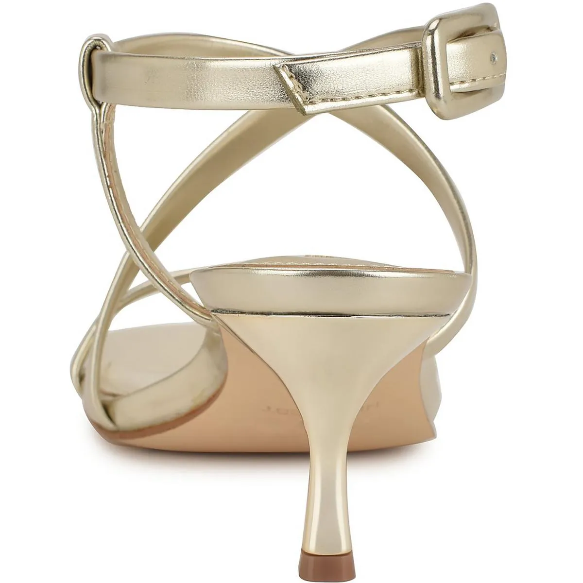 Hanni 3 Womens Metallic Manmade Kitten Heels