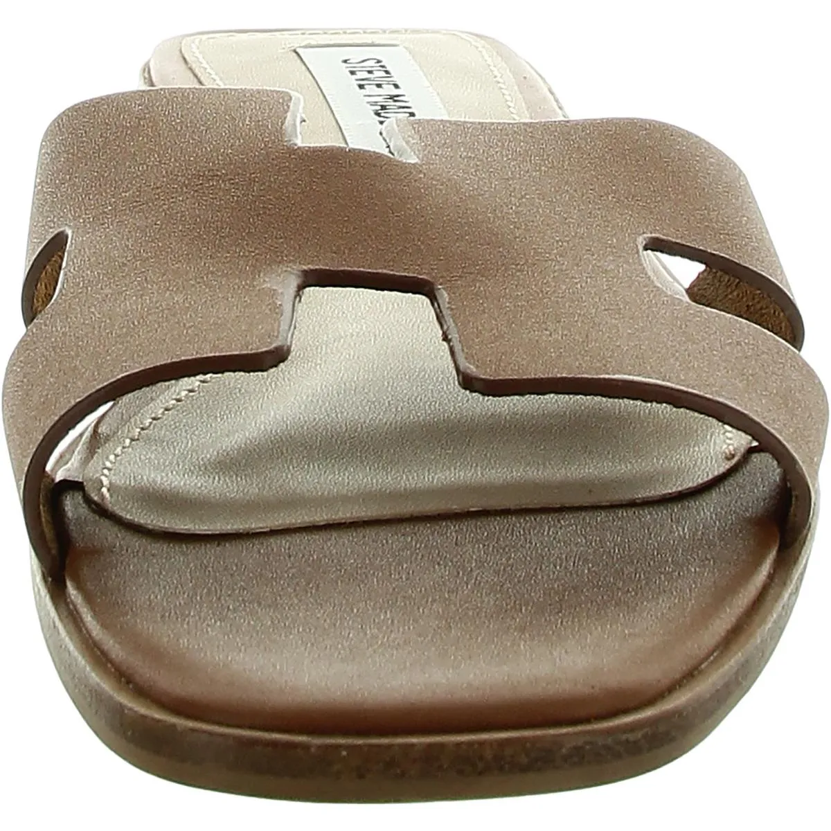 Hawthrone Womens Solid Leather Slide Sandals