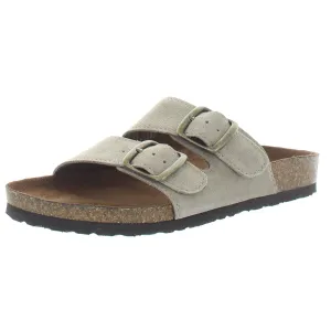 Helga Womens Suede Floral Slide Sandals
