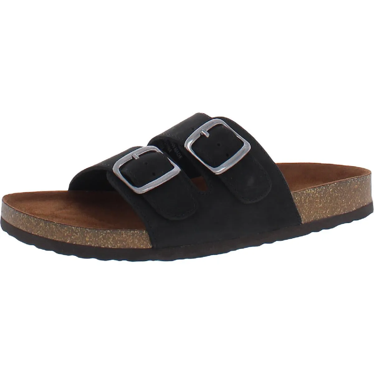 Helga Womens Suede Floral Slide Sandals