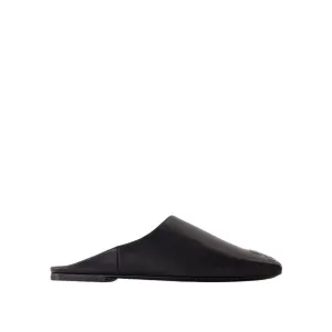 Heritage Shadow Mules - Leather - Black