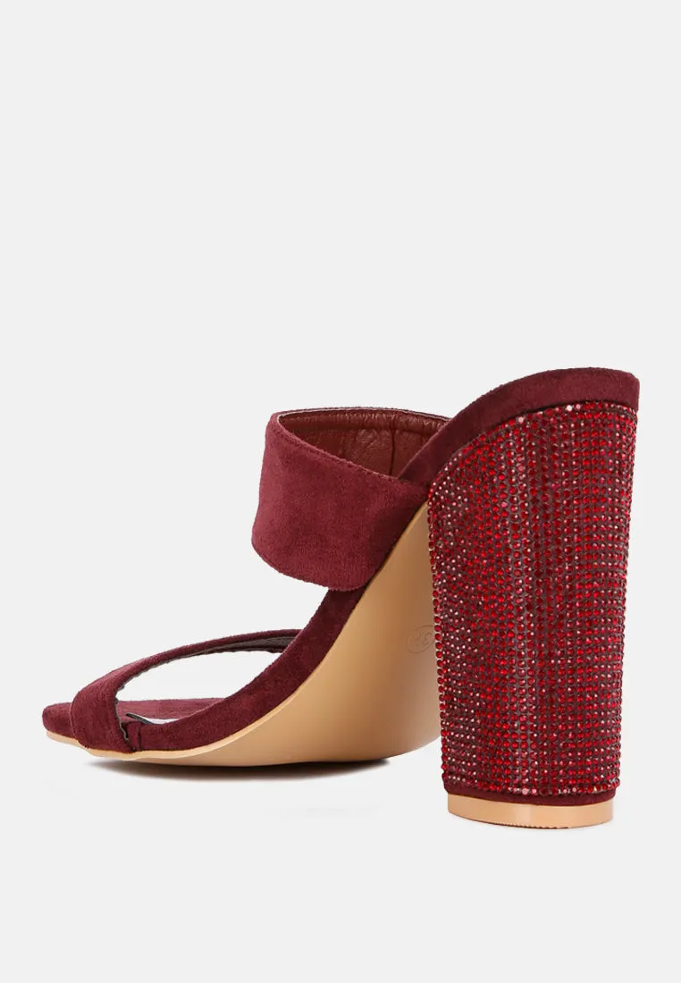 high sass rhinestone embellished sandals