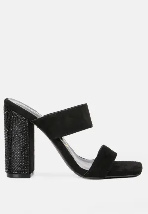 high sass rhinestone embellished sandals