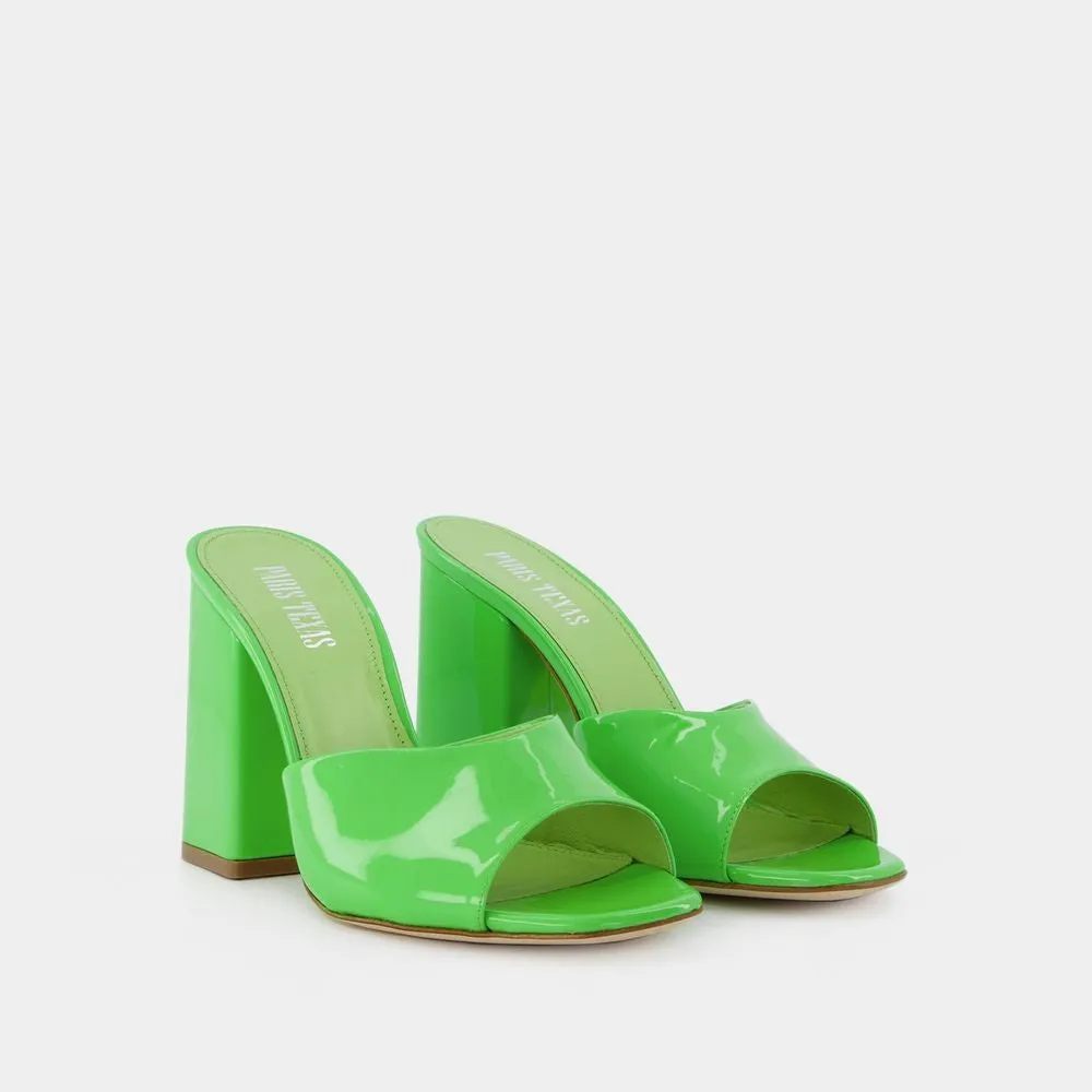 Holly Anja Mules - Kiwi - Leather