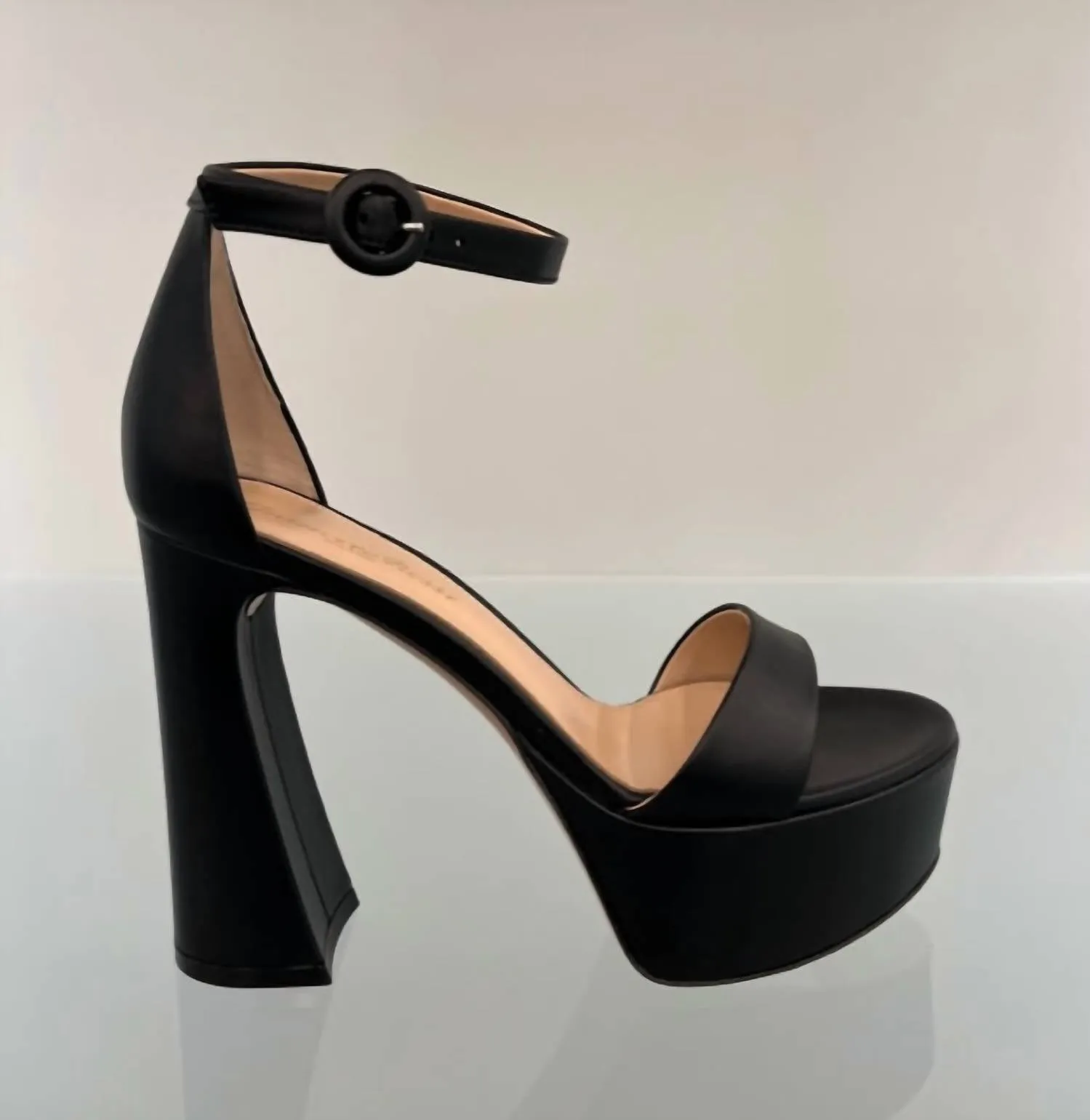 Holly Platform Sandal In Black