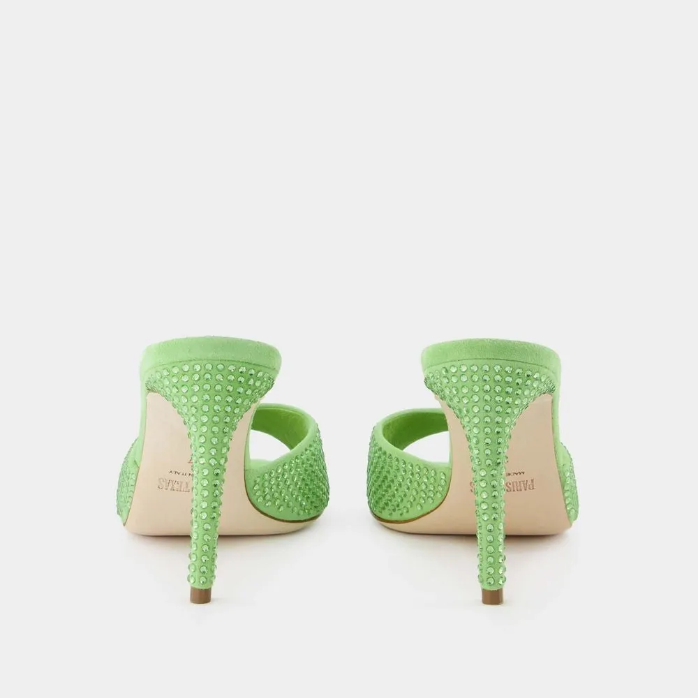 Holly Stiletto 85 Mules  - Peridot