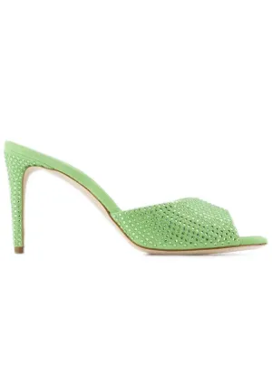 Holly Stiletto 85 Mules  - Peridot