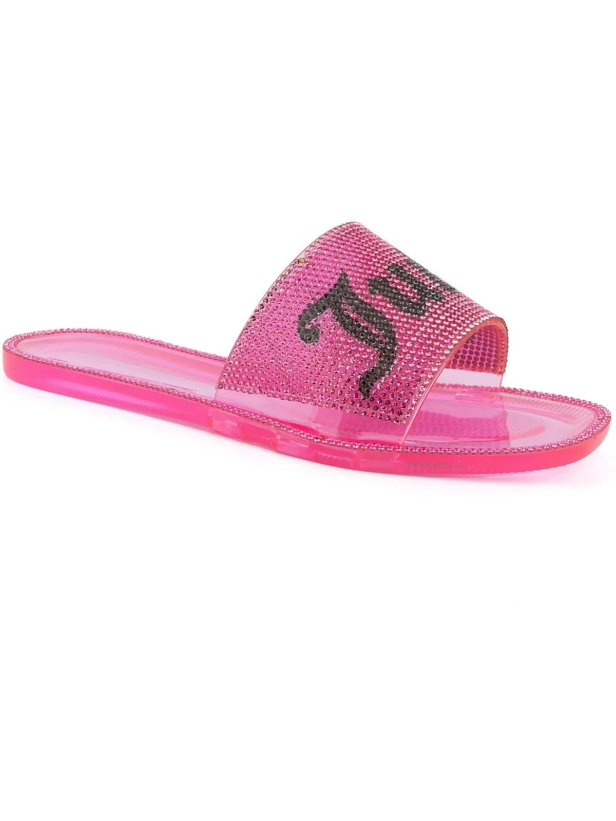 Hylton Womens Logo Rhinestone Pool Slides