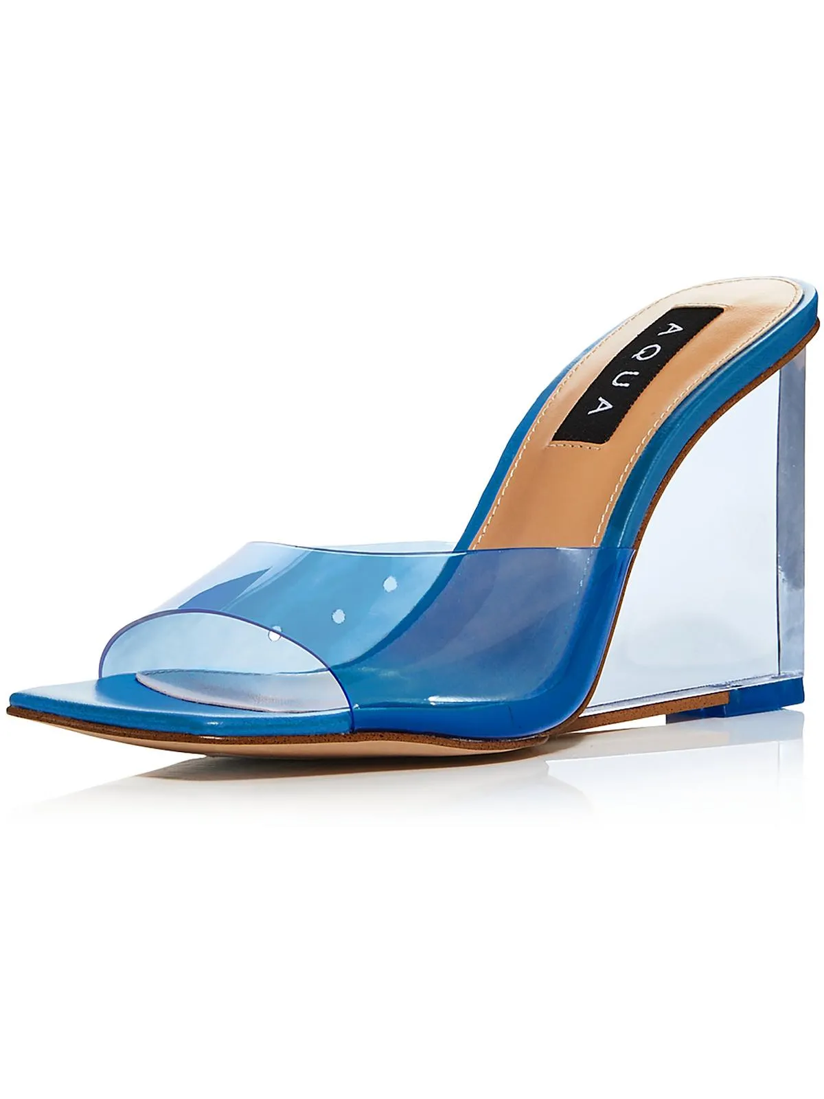 Icy Womens Slip-On Peep-Toe Wedge Sandals