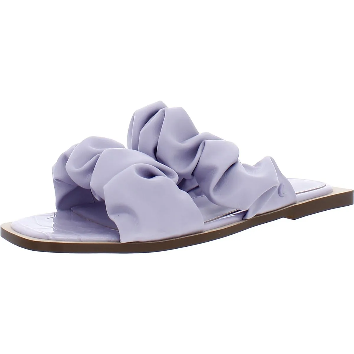 Iggy Womens Faux Leather Flat Sandals