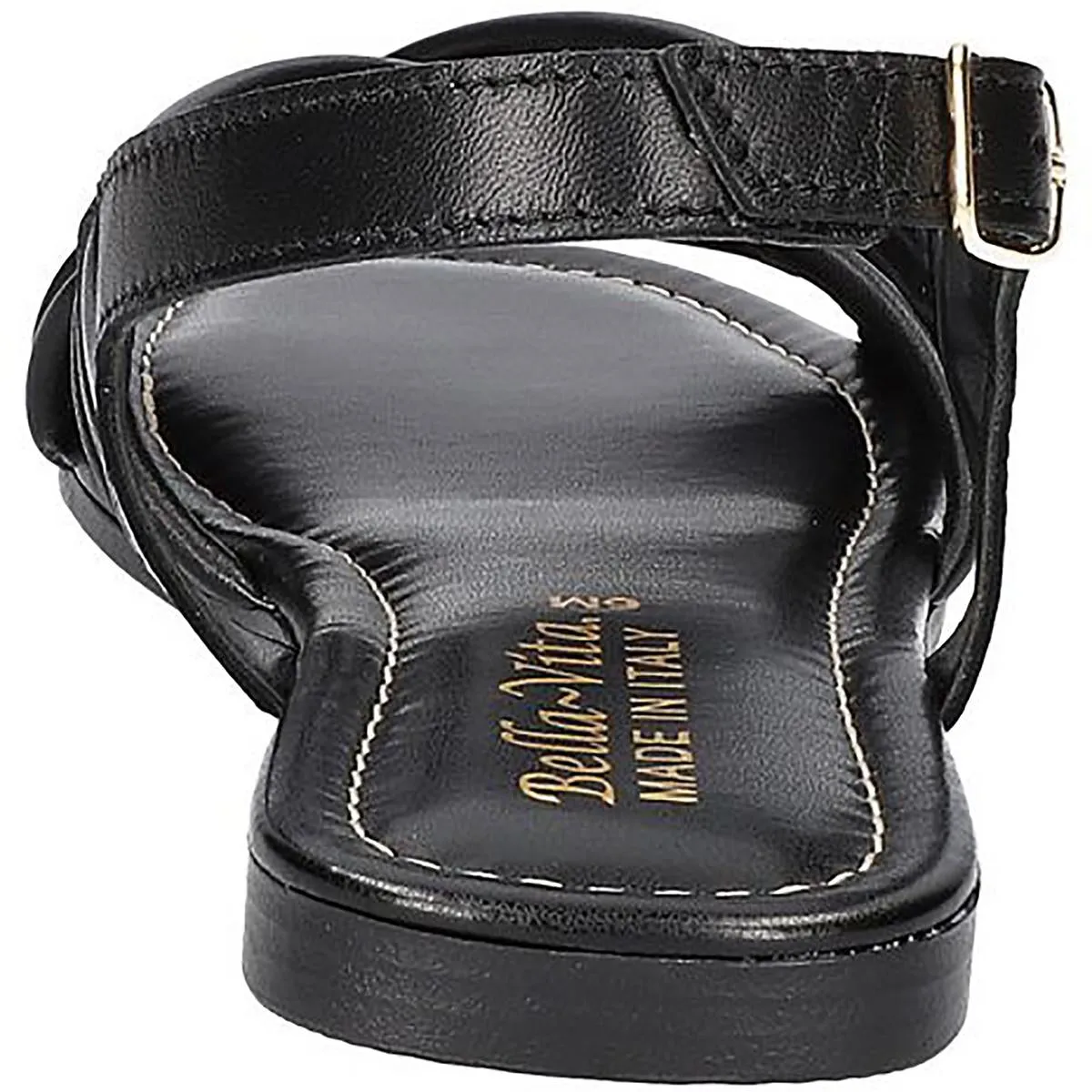 ILO ITALY Womens Leather Slingback Flatform Sandals